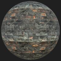 PBR texture wall bricks